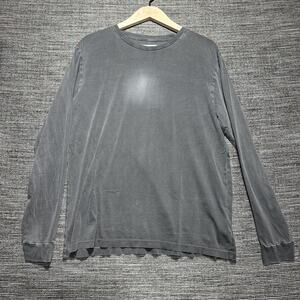 Rowan Shirt Men's L Gray Long Sleeve Made USA